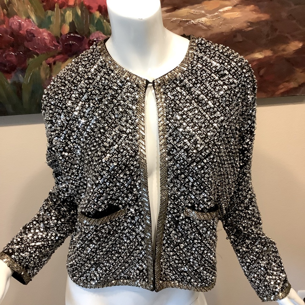 Zara Elegant Sequin Jacket Limited Edition - Picture 13 of 13